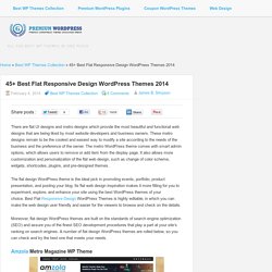 45+ Best Flat Responsive Design WordPress Themes 2014