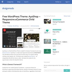 Free WordPress Theme: AyoShop - Responsive eCommerce Child Theme
