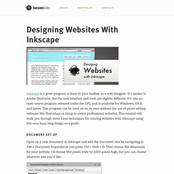 Designing Websites With Inkscape