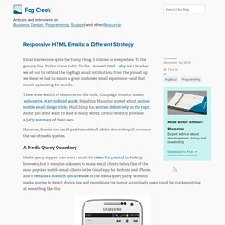 Responsive HTML Emails: a Different Strategy
