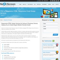 Responsive HTML Email Design, Responsive PSD Design