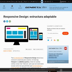 Responsive Design: estructura adaptable