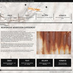 Responsive Webdesign Experiment - Startseite – nextage.ch LAB
