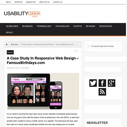 A Case Study In Responsive Web Design - FamousBirthdays.com