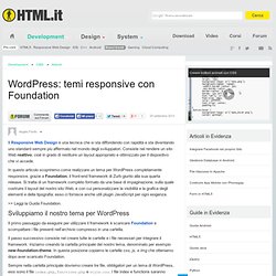 WordPress: temi responsive con Foundation
