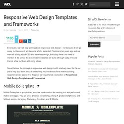 Responsive Web Design Templates and Frameworks
