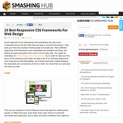10 Best Responsive CSS Frameworks For Web Design