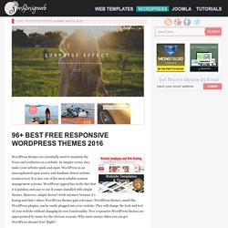 96+ Best Free Responsive WordPress Themes 2016 - freshDesignweb