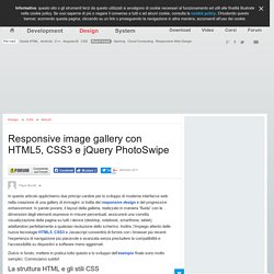 Responsive image gallery con HTML5, CSS3 e jQuery PhotoSwipe