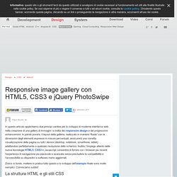 Responsive image gallery con HTML5, CSS3 e jQuery PhotoSwipe