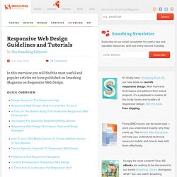 Responsive Web Design Guidelines and Tutorials