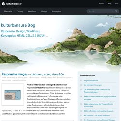 Responsive Images – <picture>, srcset, sizes & Co.