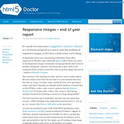 Responsive images – end of year report