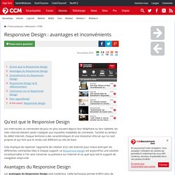 Responsive Design : avantages et inconvénients