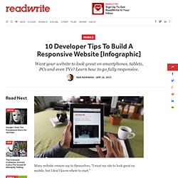 10 Developer Tips To Build A Responsive Website [Infographic] - ReadWrite