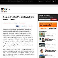 Responsive Web Design: Layouts and Media Queries