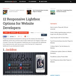 12 Responsive Lightbox Options for Website Developers