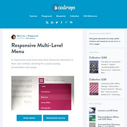 Responsive Multi-Level Menu