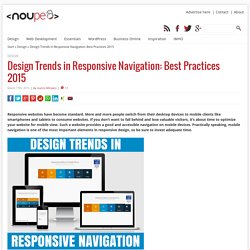 Design Trends in Responsive Navigation: Best Practices 2015
