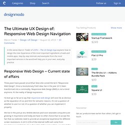 The Ultimate UX Design of: Responsive Web Design Navigation