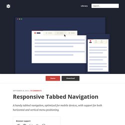 CSS Responsive Tabbed Navigation