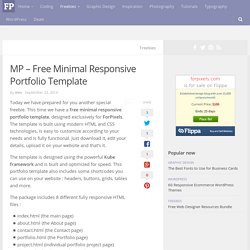 MP - Free Minimal Responsive Portfolio Template