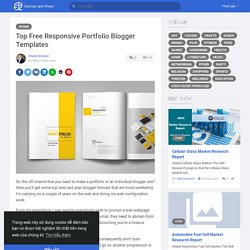 Top Free Responsive Portfolio Blogger Templates