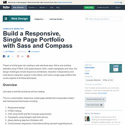 Build a Responsive, Single Page Portfolio with Sass and Compass – New on Premium