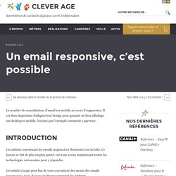 Un email responsive, c'est possible - Le blog de Clever Age