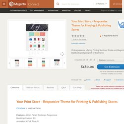 Your Print Store - Responsive Theme for Printing & Publishing Stores - Books, Media, & Entertainment - Themes