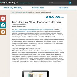 One Site Fits All: A Responsive Solution