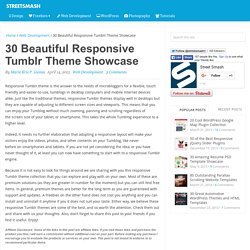 30 Beautiful Responsive Tumblr Theme Showcase - Streetsmash