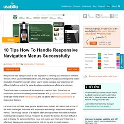10 Tips How To Handle Responsive Navigation Menus Successfully