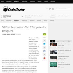 50 Free Responsive HTML5 Templates for Designers