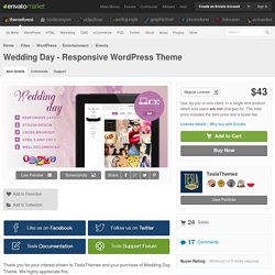 Wedding Day - Responsive WordPress Theme