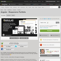 Angular - Responsive Portfolio