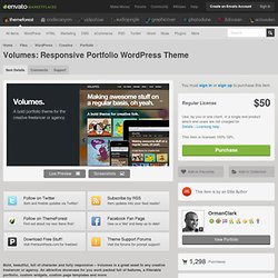 Volumes: Responsive Portfolio WordPress Theme