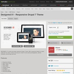CMS Themes - Designmd 01 - Responsive Drupal 7 Theme
