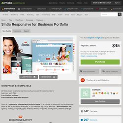 Sintia Responsive for Business Portfolio