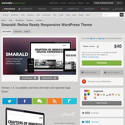 Smarald: Retina Ready Responsive WordPress Theme