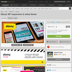 Ebony WP responsive & retina theme