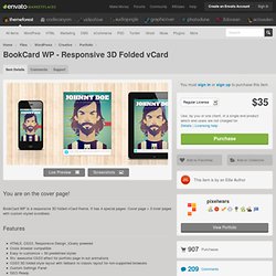 BookCard WP - Responsive 3D Folded vCard