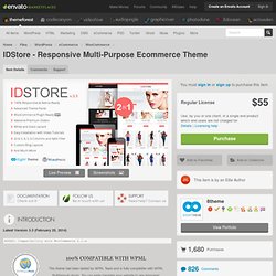 IDStore - Responsive Multi-Purpose Ecommerce Theme