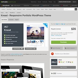 Knead - Responsive Portfolio WordPress Theme