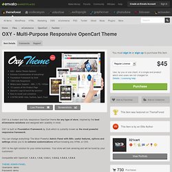 eCommerce - OXY - Multi-Purpose Responsive OpenCart Theme