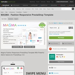 eCommerce - MAGMA - Fashion Responsive PrestaShop Template