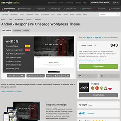 Andon - Responsive Onepage Wordpress Theme