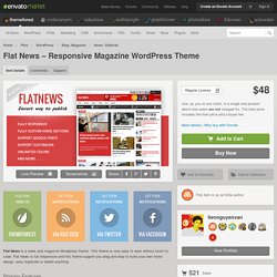 Flat News – Responsive Magazine WordPress Theme