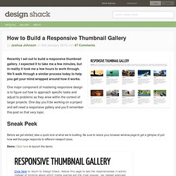 How to Build a Responsive Thumbnail Gallery