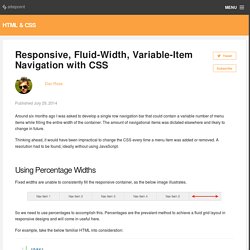 Responsive, Fluid-Width, Variable-Item Navigation with CSS